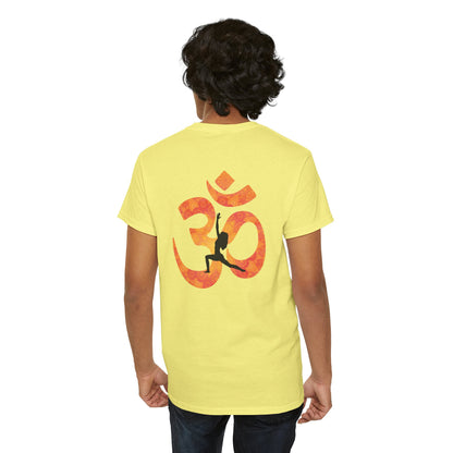 Namaste Peace Yoga T-Shirt — Woman Silhouette & Peace Symbol