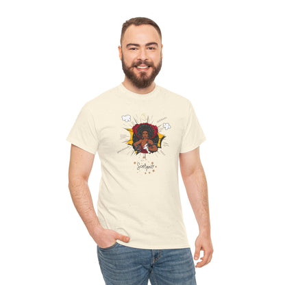 Scorpio Black Woman Zodiac T-Shirt — Scorpio Traits Graphic Tee