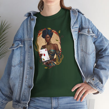 Graphic Tee - All Hail the Queen - Black Woman Playing Card Design