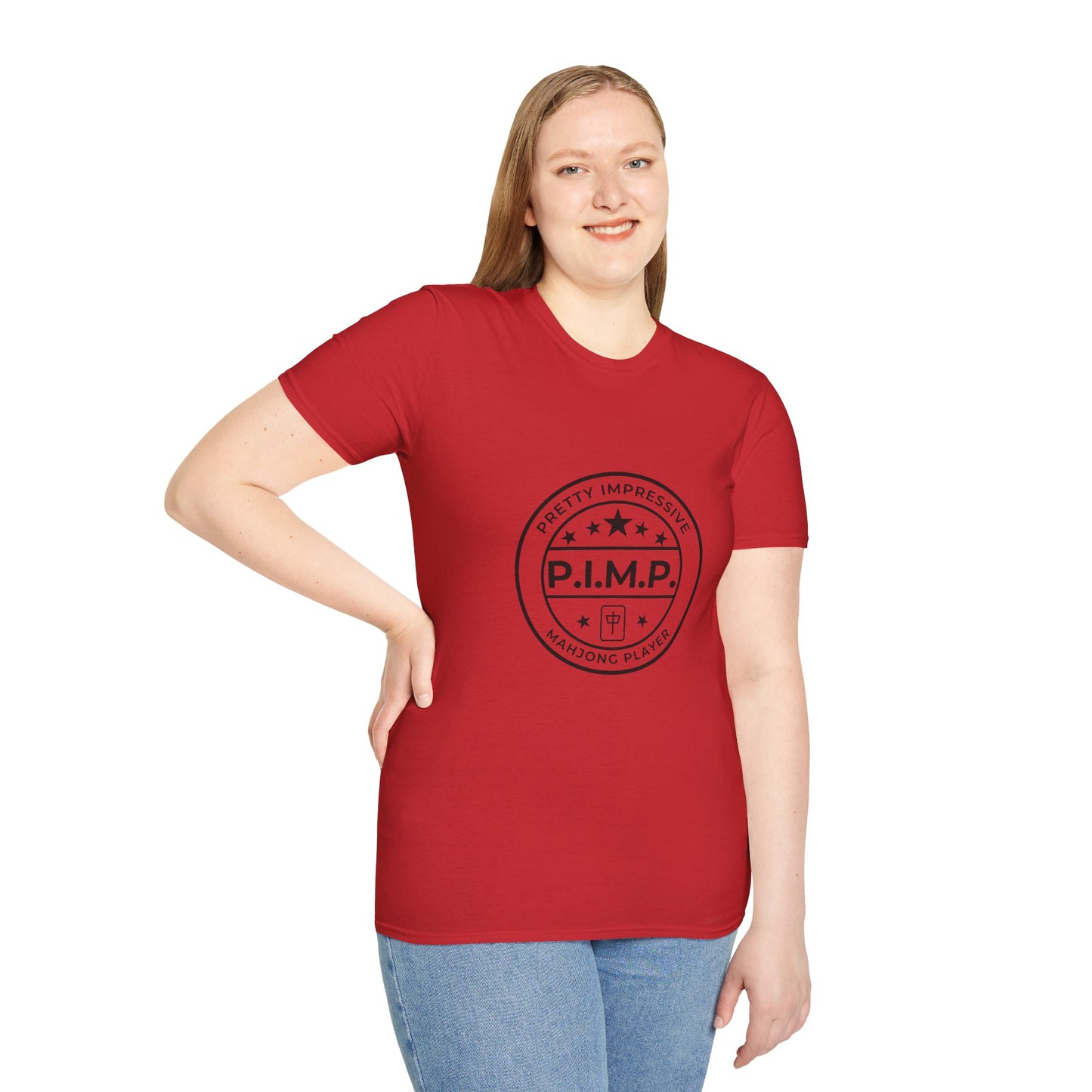 Mahjong Player Unisex Softstyle T-Shirt