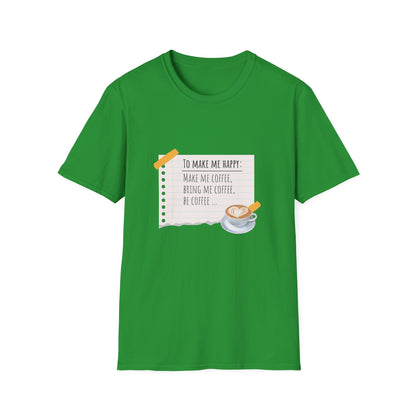 Coffee Makes Happy Unisex T-Shirt