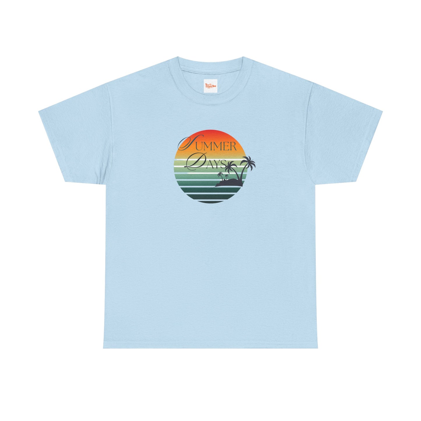 Palm Tree Tee - Summer Days Unisex Heavy Cotton Tee