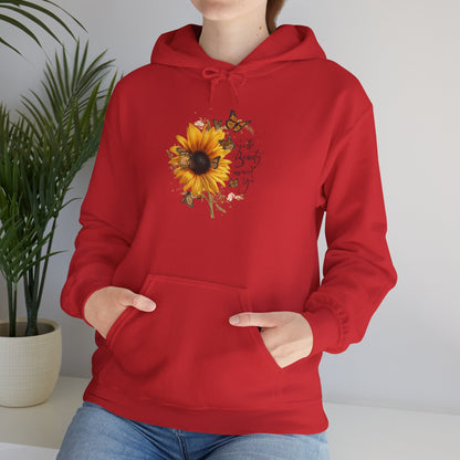 See the Beauty Around You Sunflower & Monarch Hoodie
