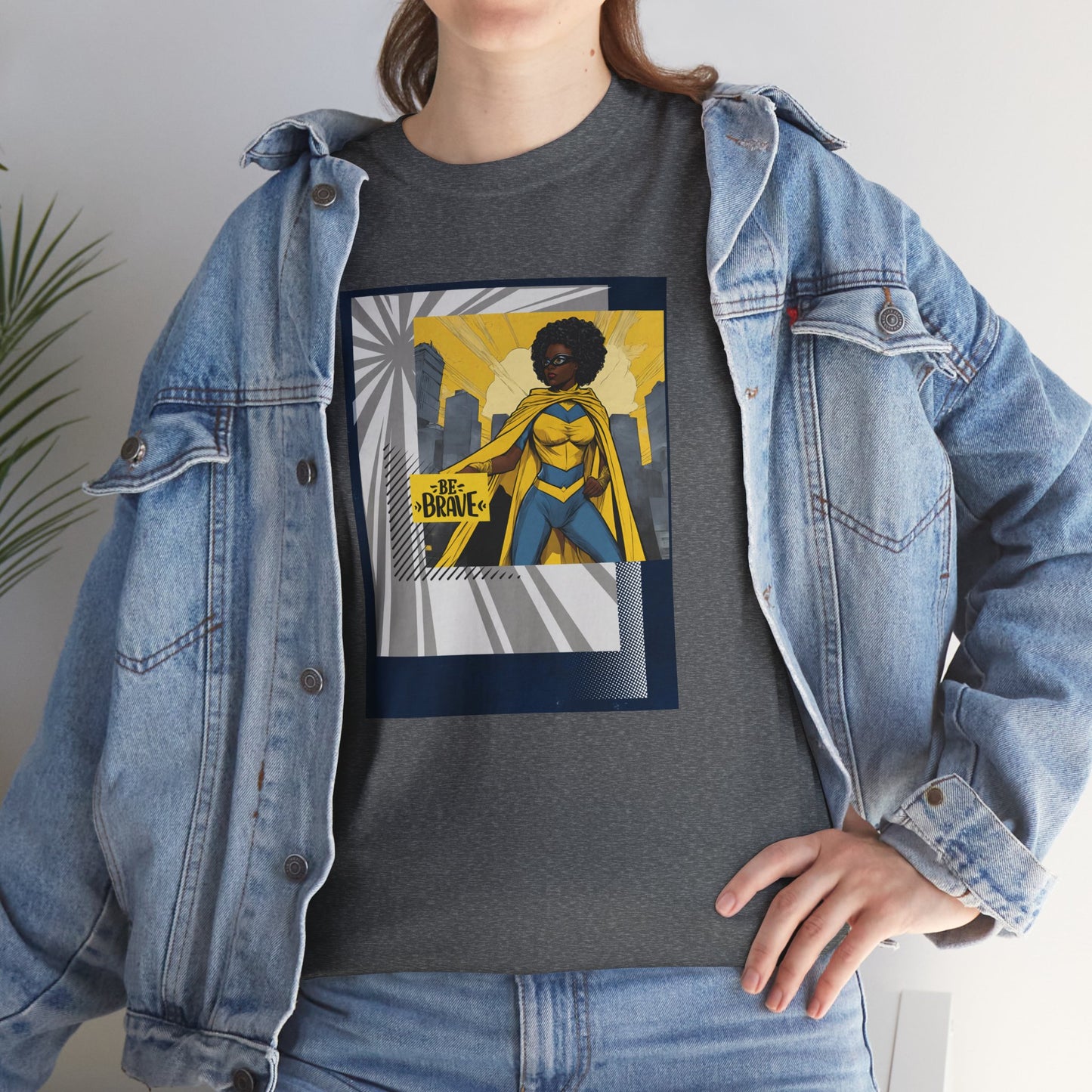 Brave Black Female Superhero Tee