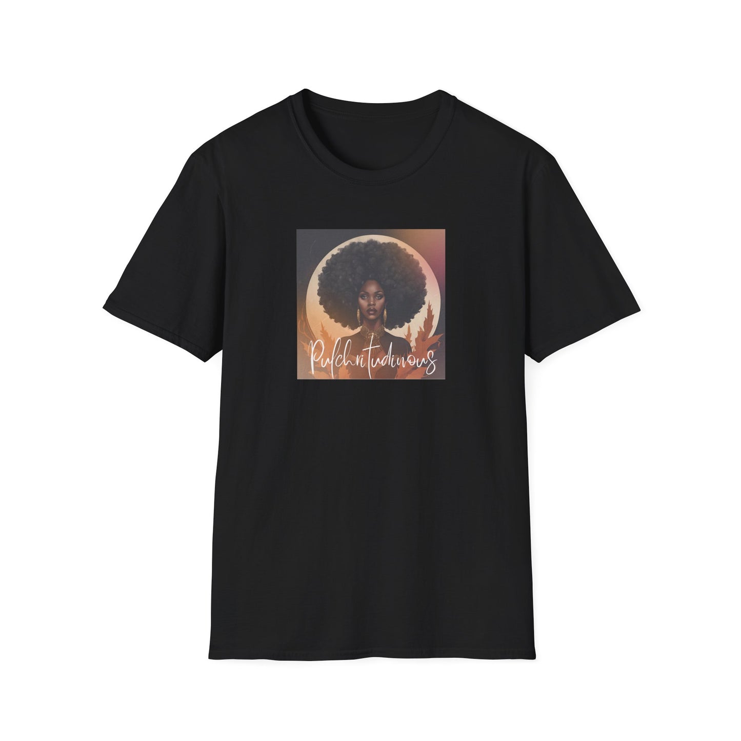 Afro Beauty Fall Leaves T-Shirt