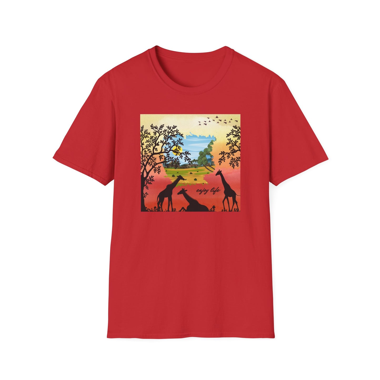 Giraffe Silhouette Unisex T-Shirt