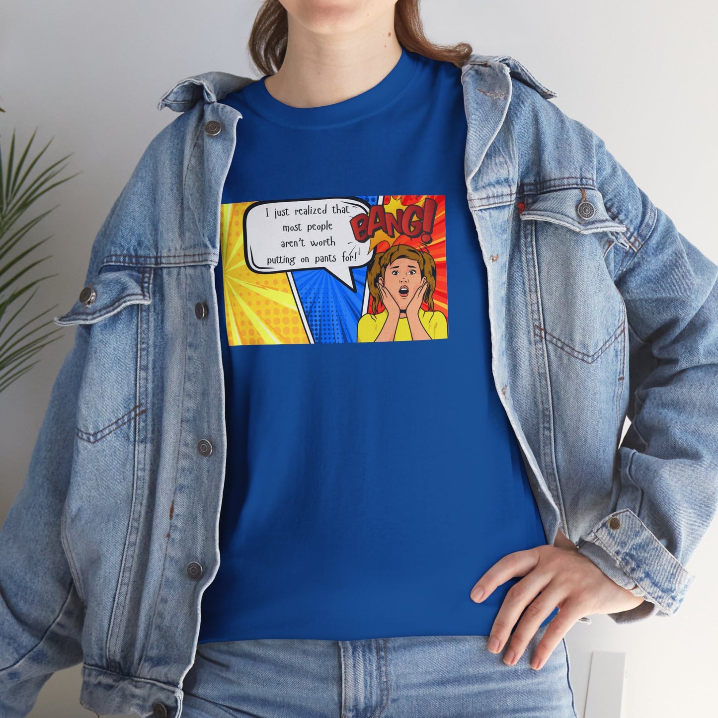 Shocked Girl Unisex Tee - I Just Realized Graphic