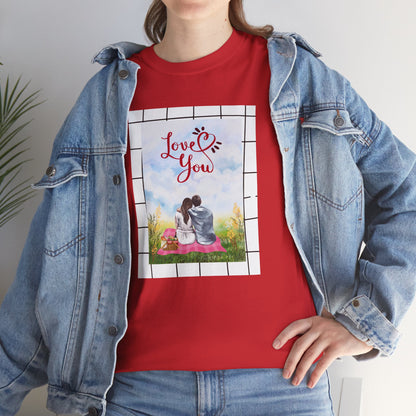 Love You Couple Picnic Tee