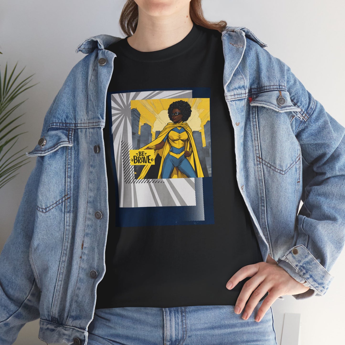 Brave Black Female Superhero Tee