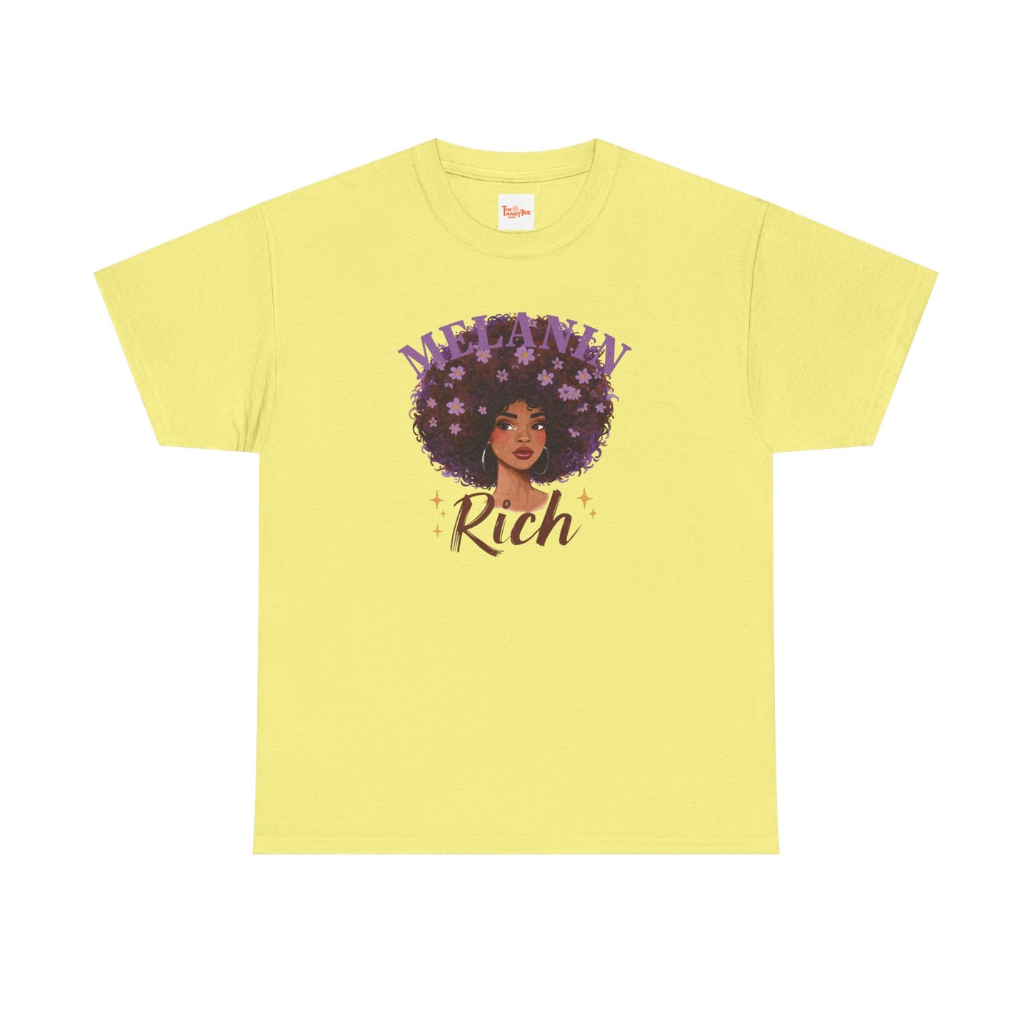 Melanin Rich Afro Floral T-Shirt