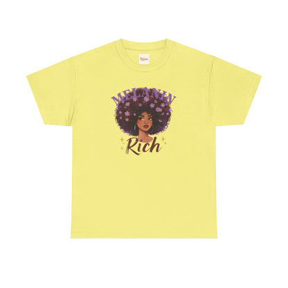 Melanin Rich Afro Floral T-Shirt