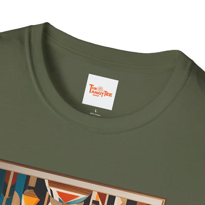 Art Deco Woman Colorful Respite Graphic T-Shirt