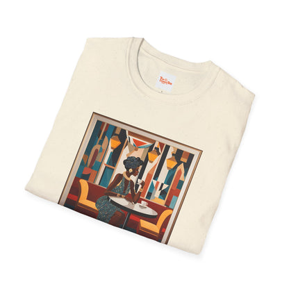 Art Deco Woman Colorful Respite Graphic T-Shirt