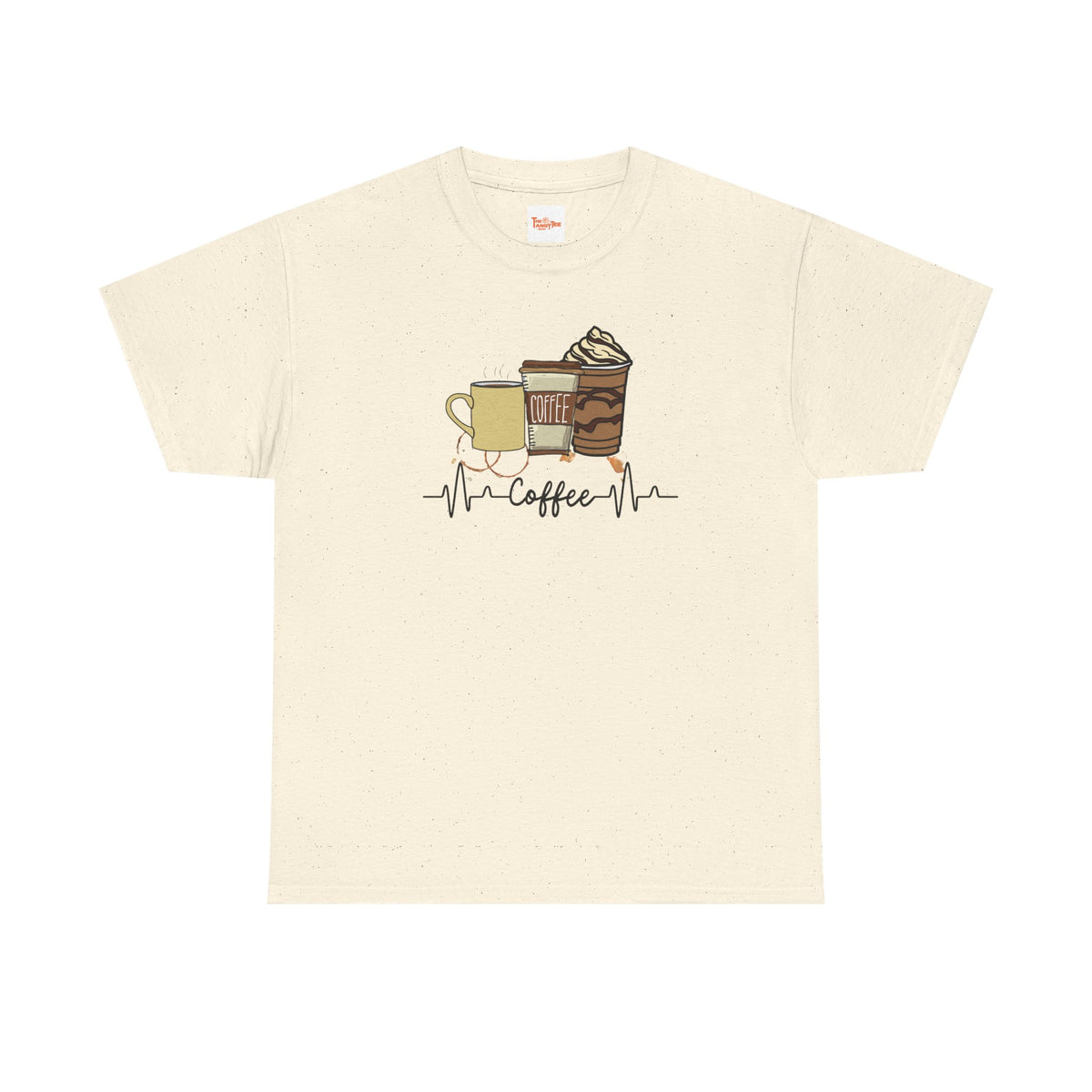 Coffee Stat T-Shirt — Graphic Tee Featuring Three Coffee Drinks