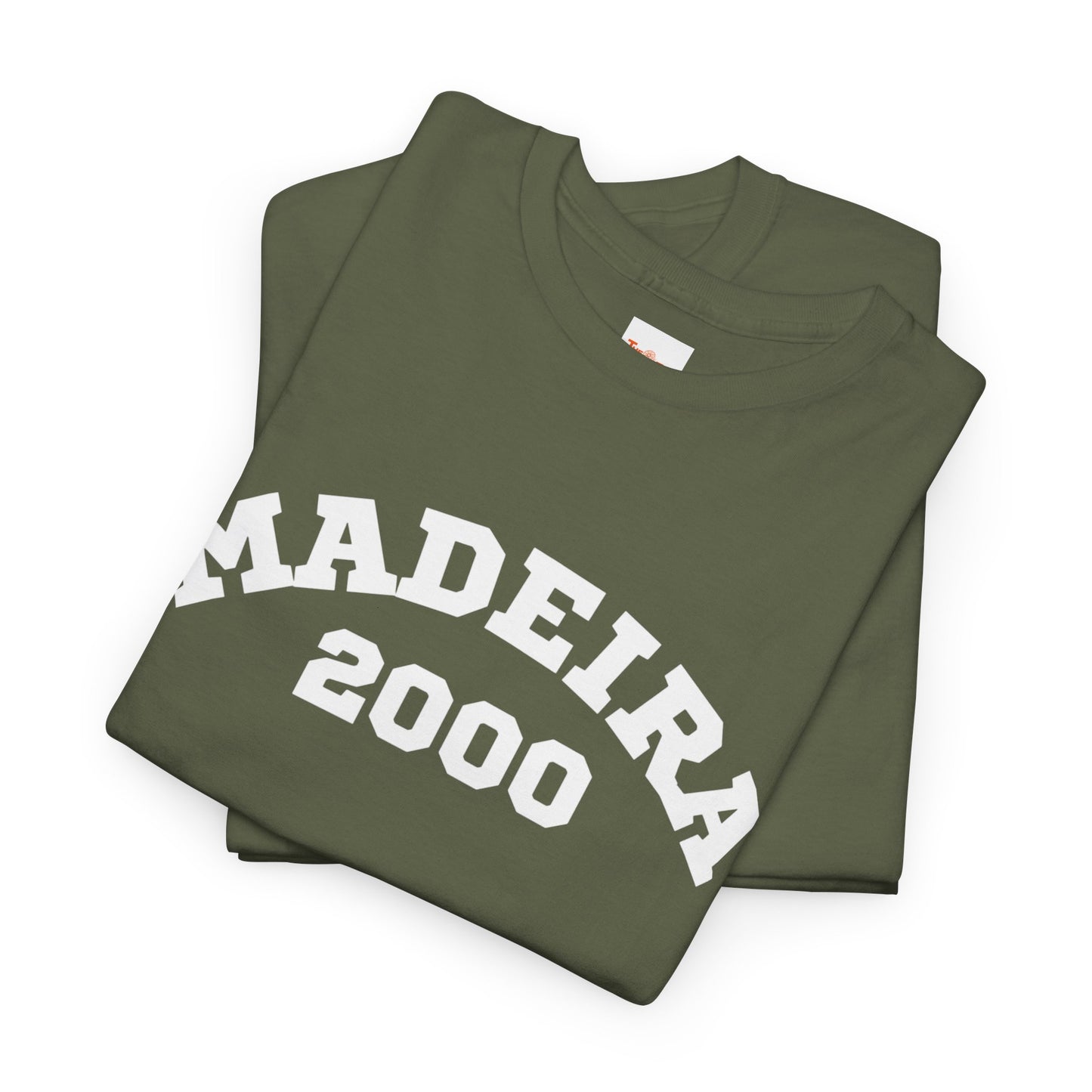 T-Shirt - Madeira 2000 Unisex Heavy Cotton Tee, Portuguese Travel