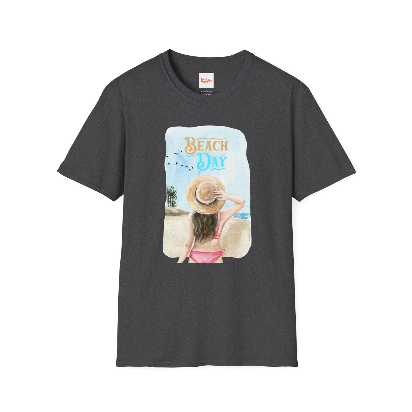 Beach Day Graphic T-Shirt — Woman on Beach Tee