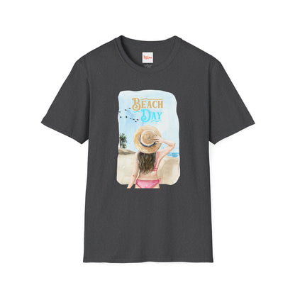 Beach Day Graphic T-Shirt — Woman on Beach Tee