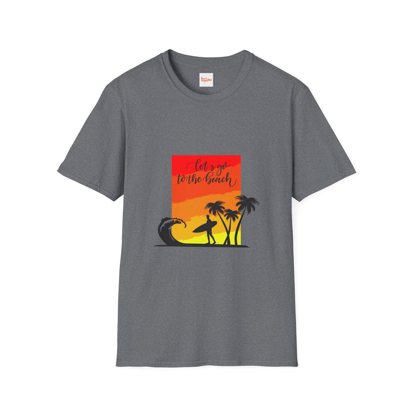 Surfer Silhouette Beach Graphic T-Shirt