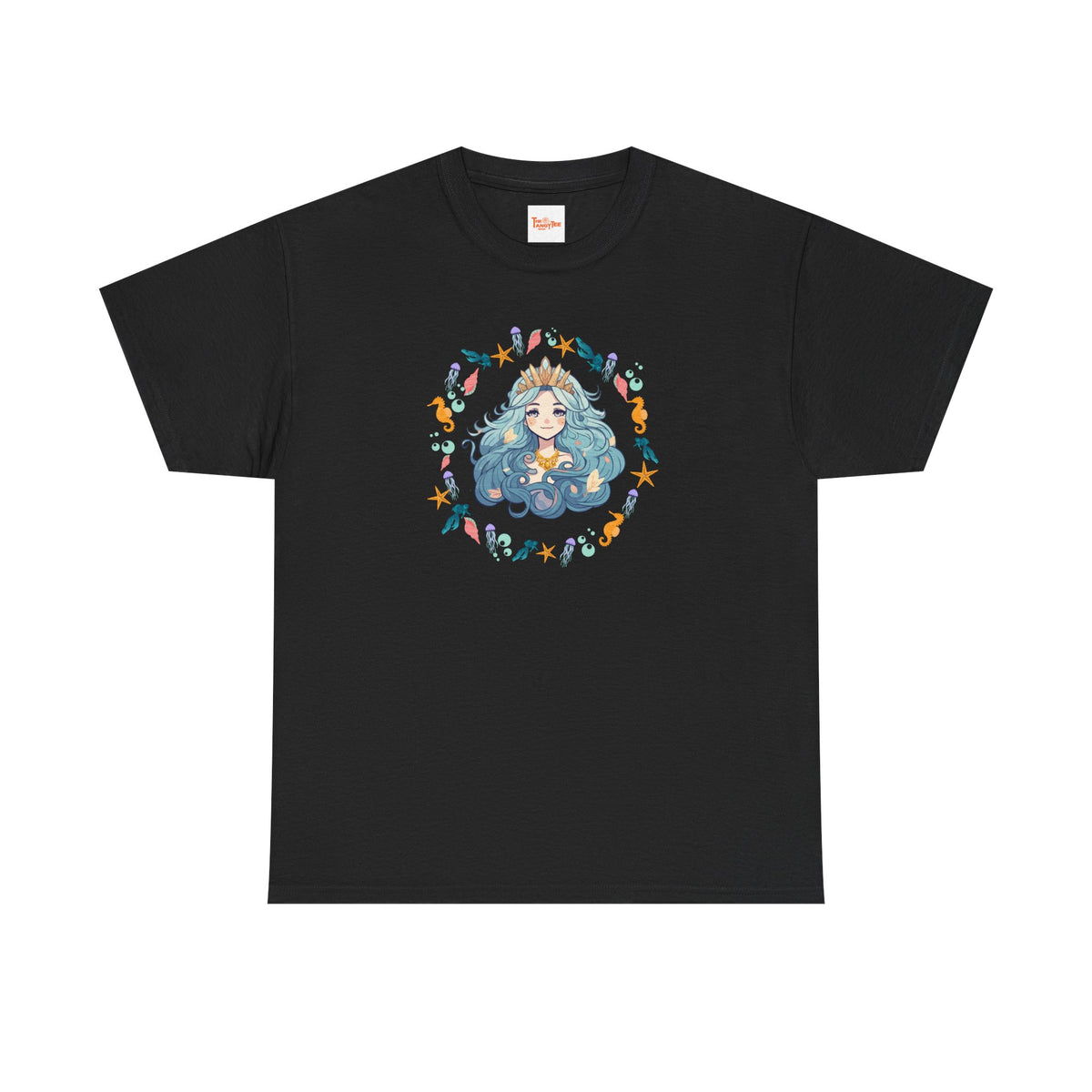 Mermaid Face Tee — Sea Life Graphic T-Shirt
