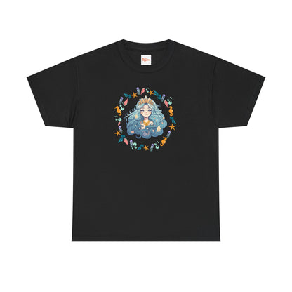 Mermaid Face Tee — Sea Life Graphic T-Shirt