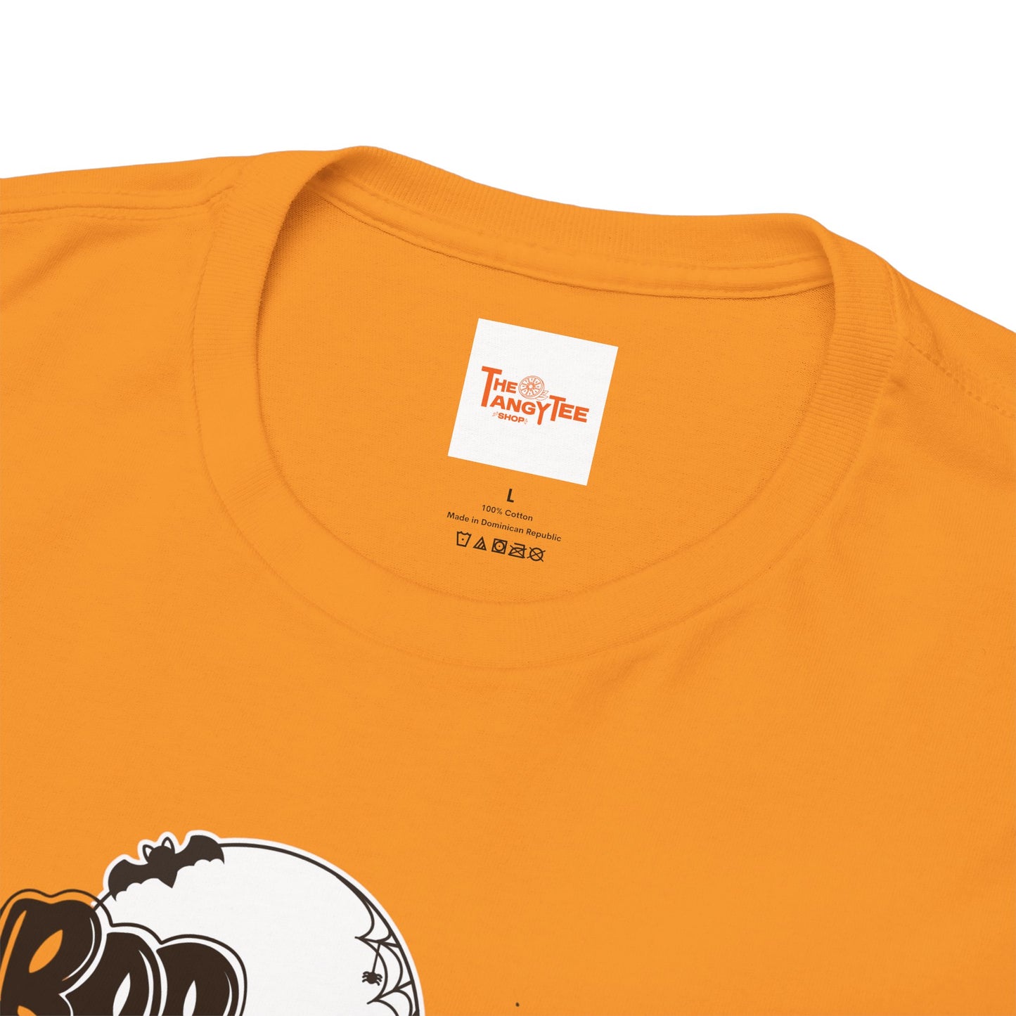 Halloween Unisex Tee with Black Cat and Skull Graphic