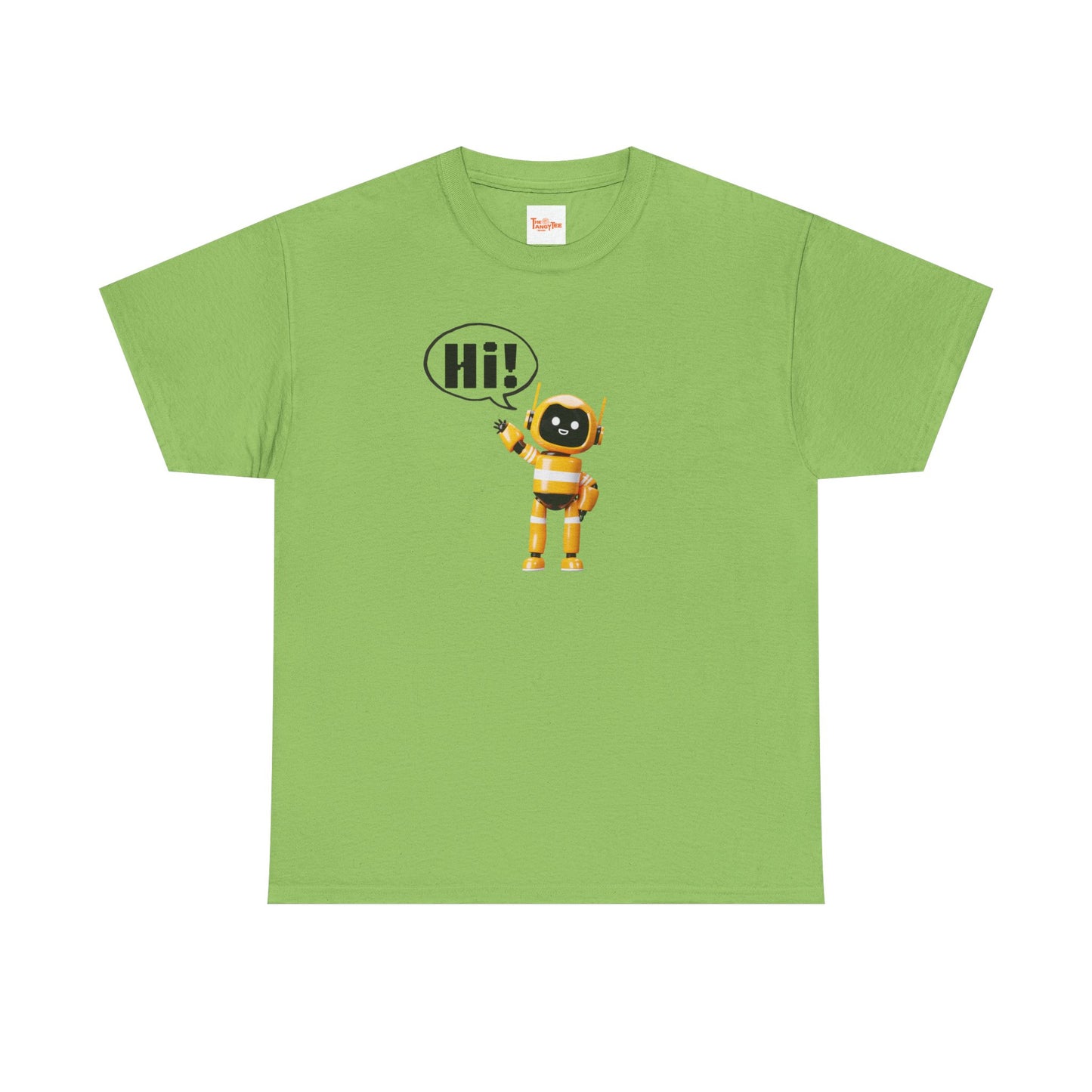 Robot Hi Graphic Tee, Unisex Cotton Tee