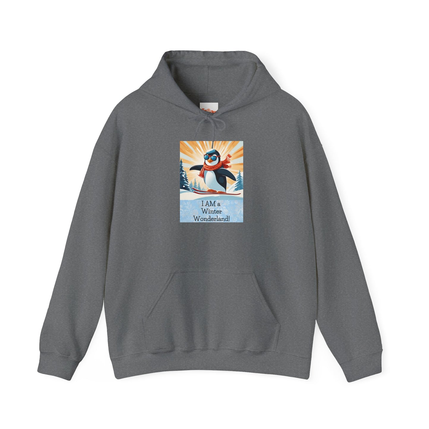 Hooded Sweatshirt Winter Wonderland Penguin
