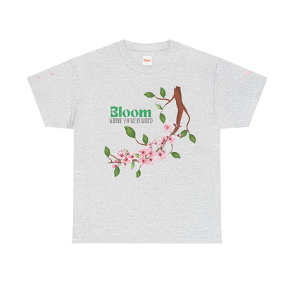 Graphic Tee - Bloom Where You're Planted, Trailing Vines Design