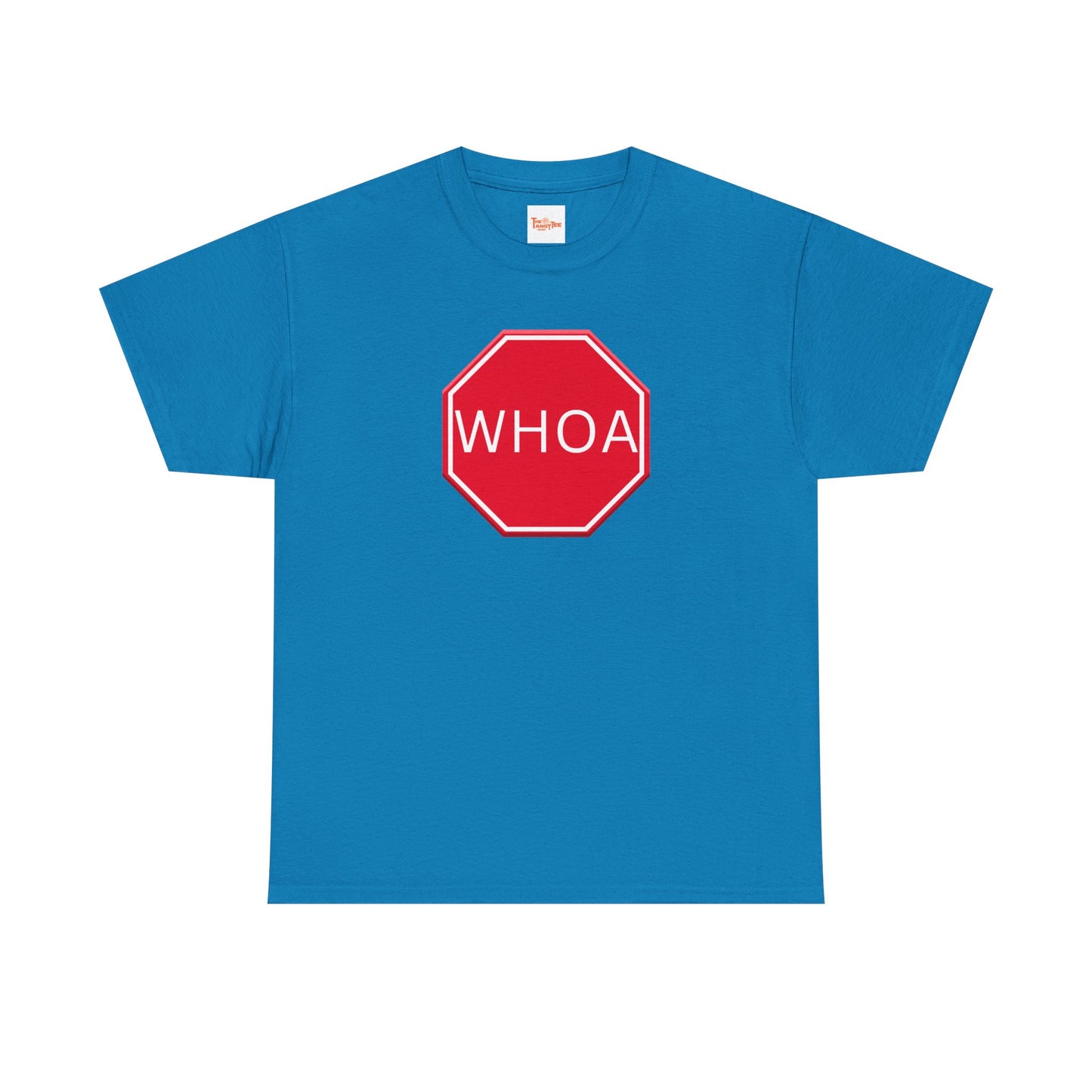 Whoa Graphic Red Octagon Sign Unisex Tee