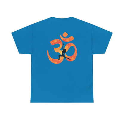 Namaste Peace Yoga T-Shirt — Woman Silhouette & Peace Symbol