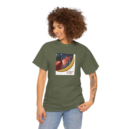 Find Your Wings T-Shirt — Black Woman Night Forest Graphic Tee with Glitter Wings