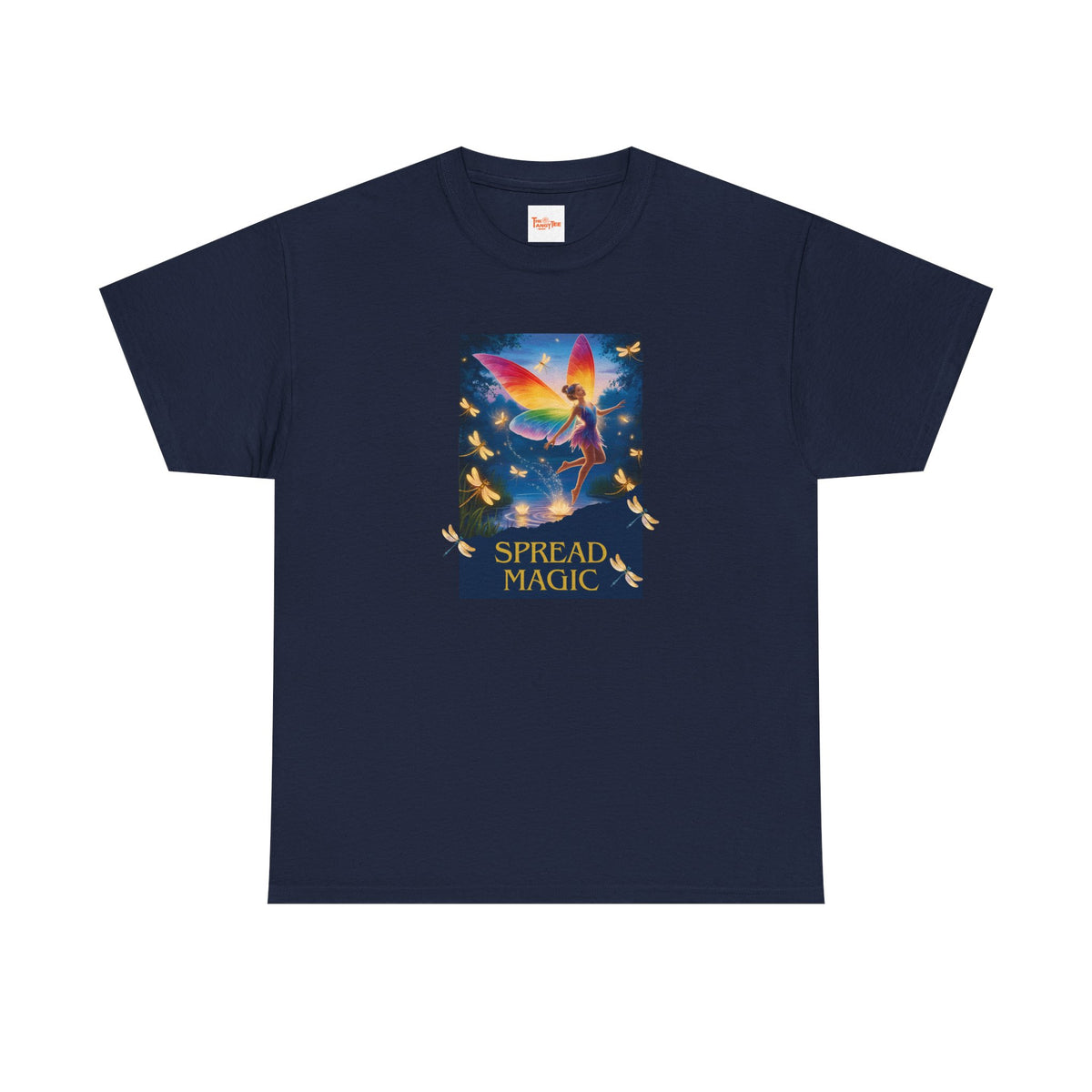 Spread Magic Fairy T-Shirt — Rainbow Wings Graphic Tee