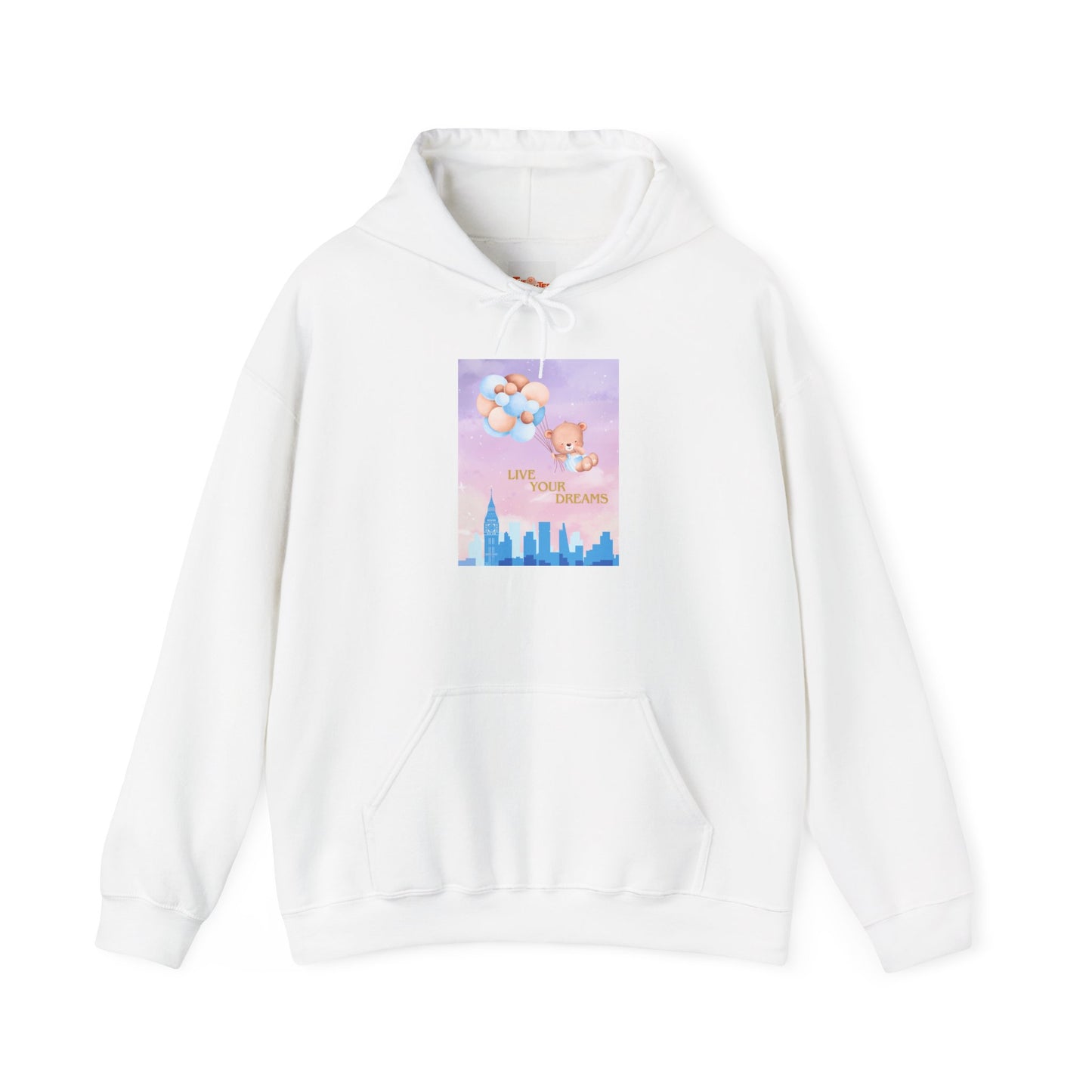 Teddy Bear Dreams Hoodie - Live Your Dreams Graphic