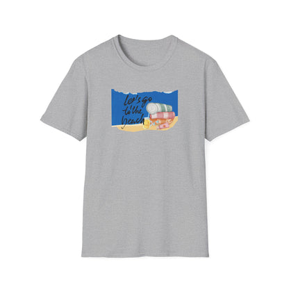 Beach Day T-Shirt — "Let's Go to the Beach" with Towels & Lemonade Graphic