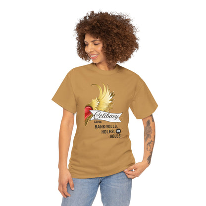 Celibacy Saves Unisex Tee with Heart Wings Graphic