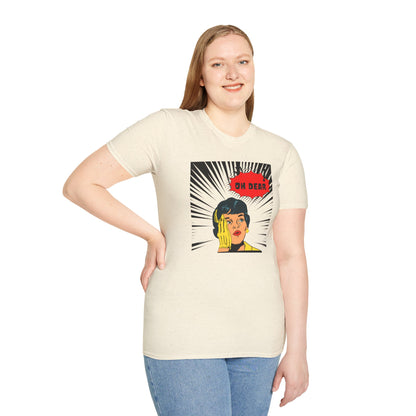 Comic Woman Unisex T-Shirt - 'Oh Dear' Graphic