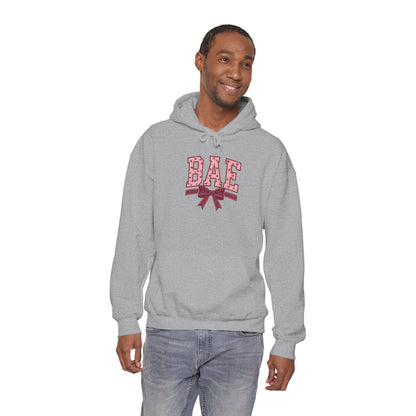 Bae Pink Bow Hoodie — Cute Graphic Pullover for Couples & Gifts