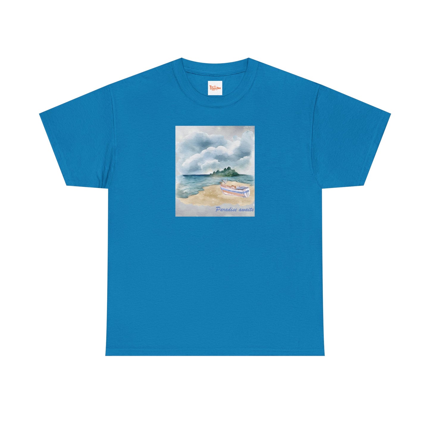 Paradise Awaits Beach Boat T-Shirt
