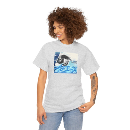 Mermaid Dreams Black Mermaid Graphic T-Shirt
