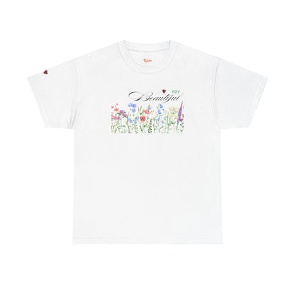 Floral Graphic Unisex Tee - Stay Beautiful Design
