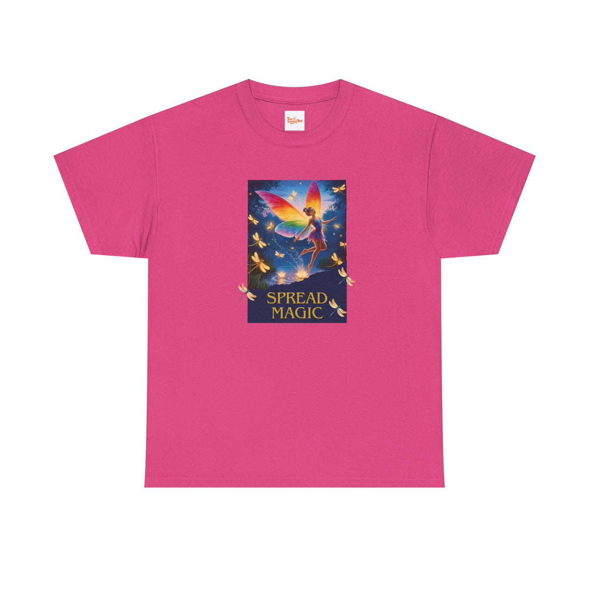Spread Magic Fairy T-Shirt — Rainbow Wings Graphic Tee