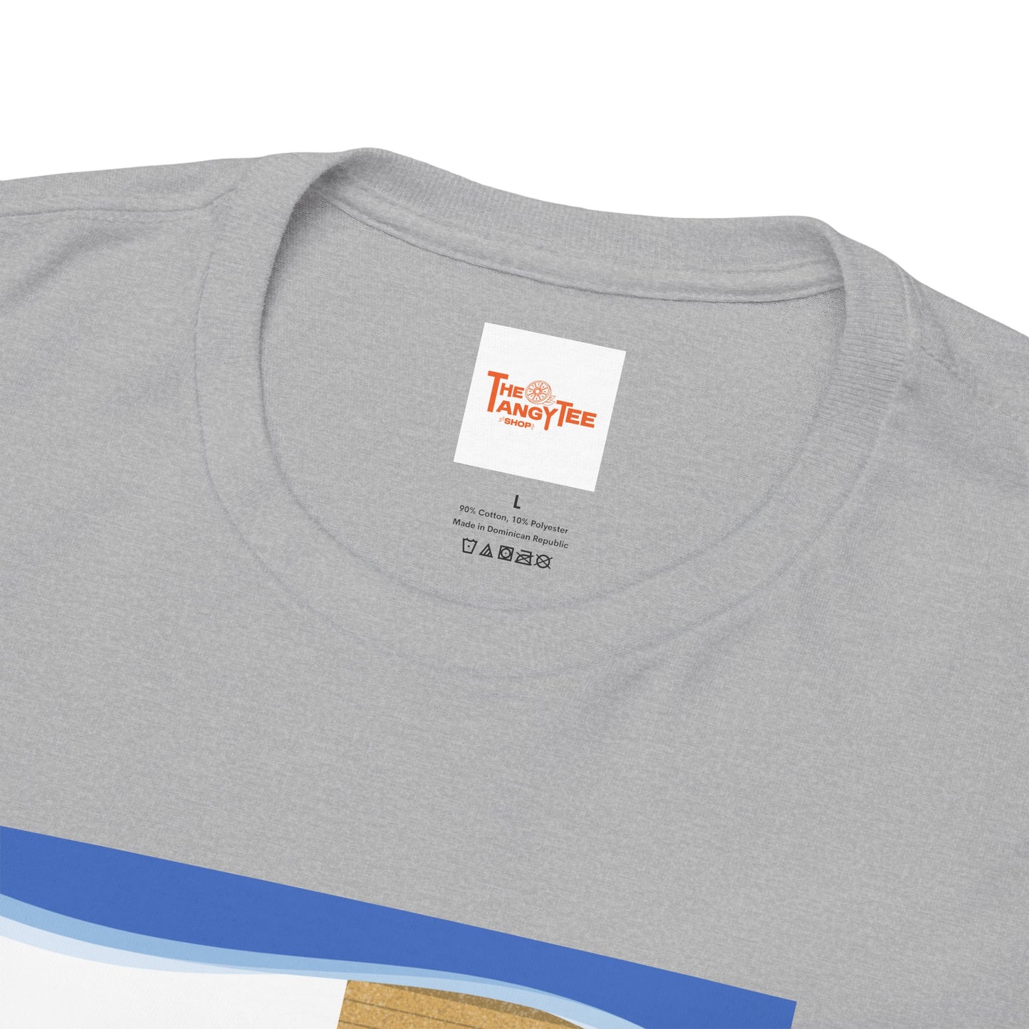 Graphic Tee - Wake up and Smile, Woman and Dog in Bed Design