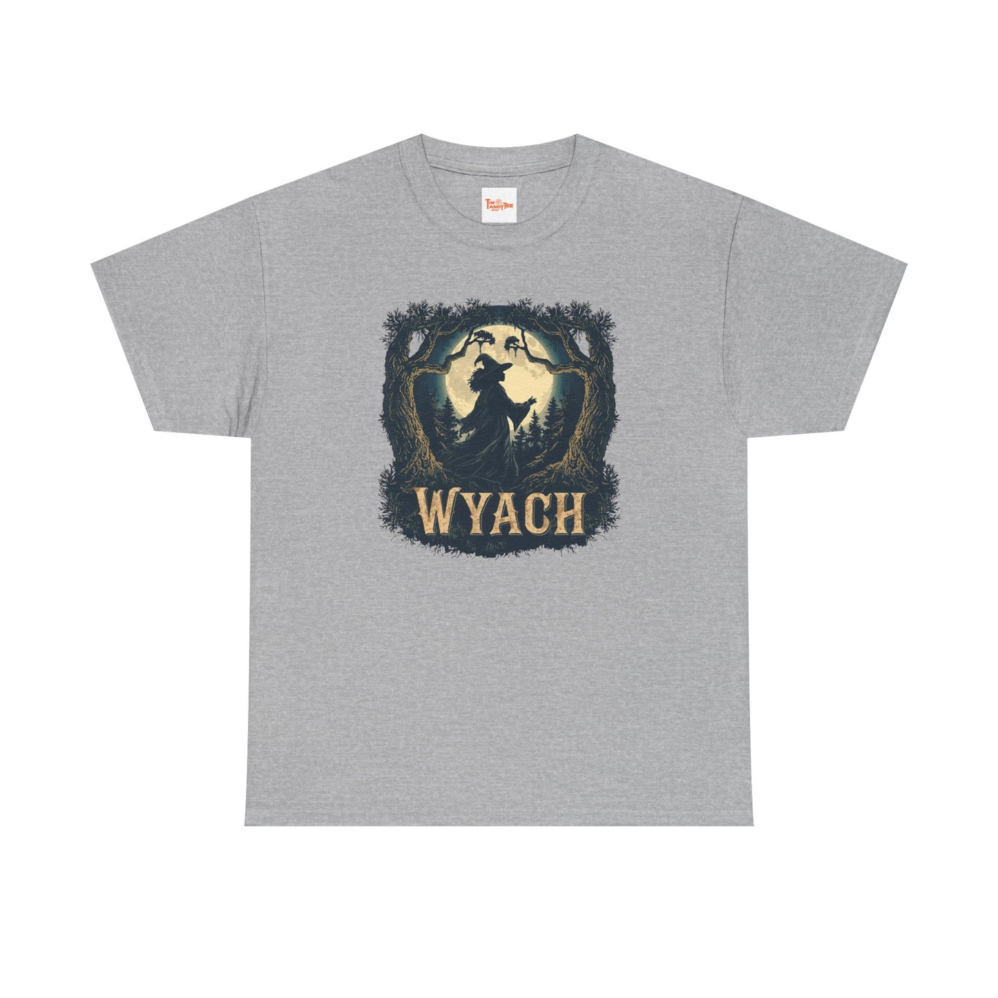 Wyach Night Witch Tee — African American Silhouette Forest Graphic T-Shirt
