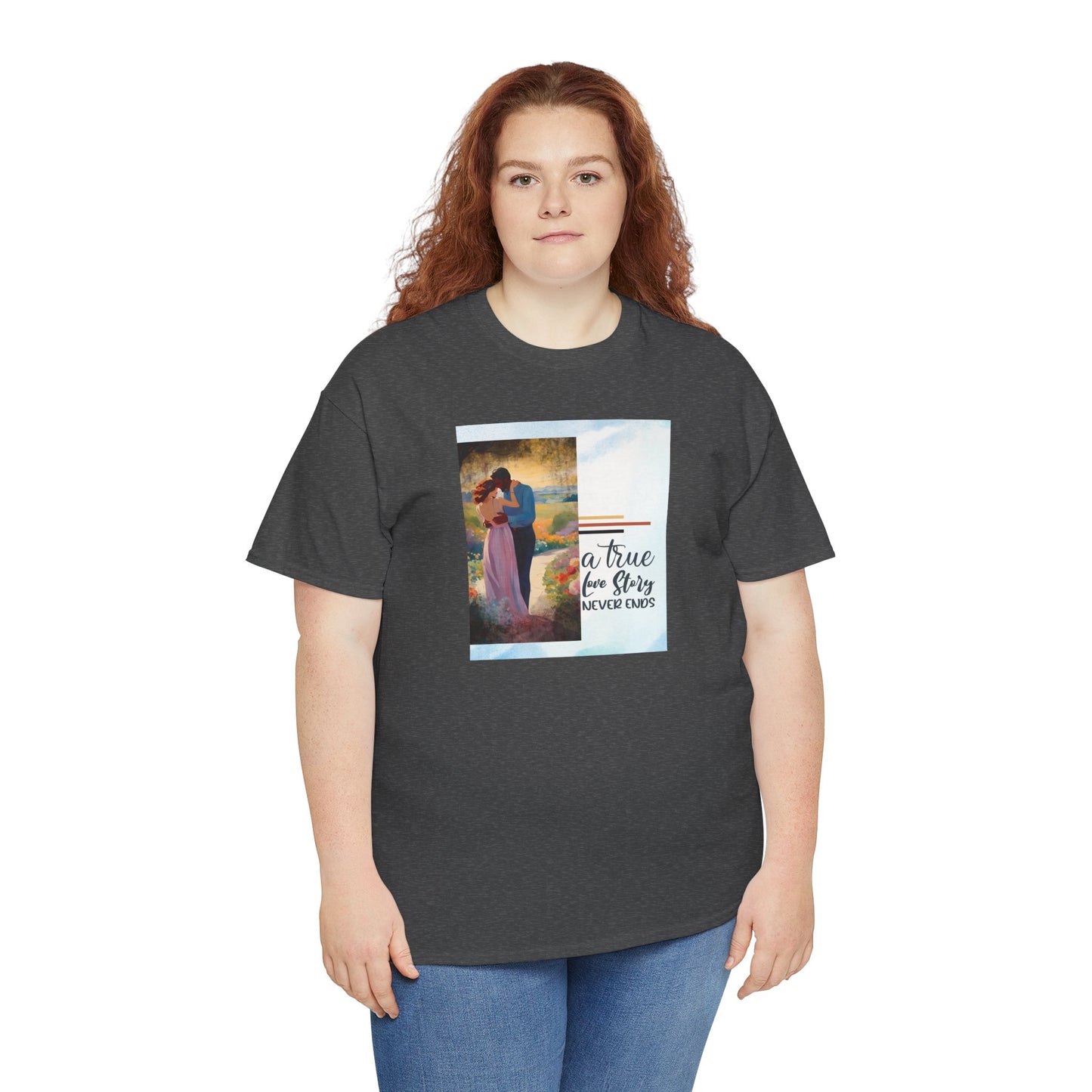 A True Love Story Never Ends Graphic Unisex Tee