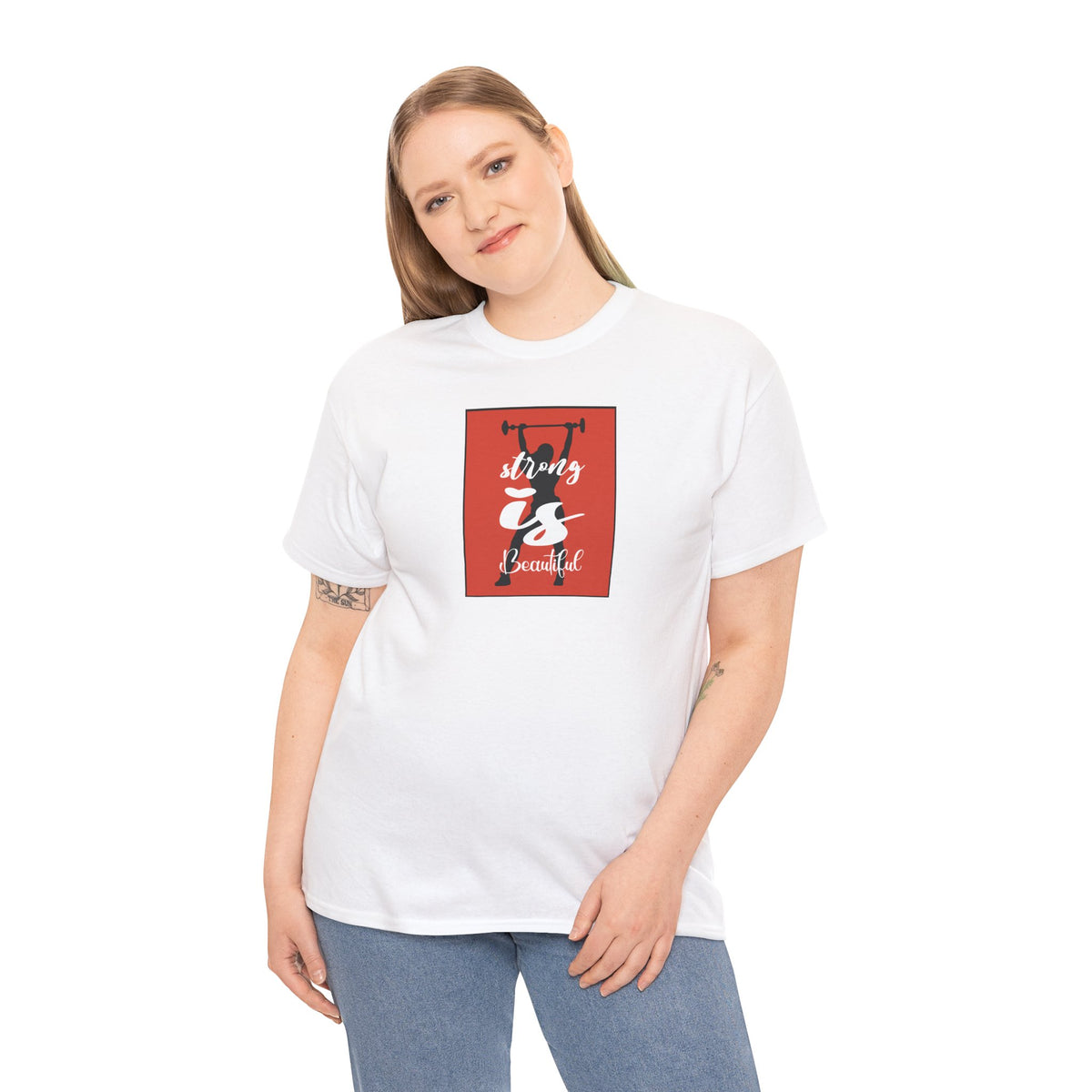 Weightlifting Tee - Strong is Beautiful – The Tangy Tee Shop