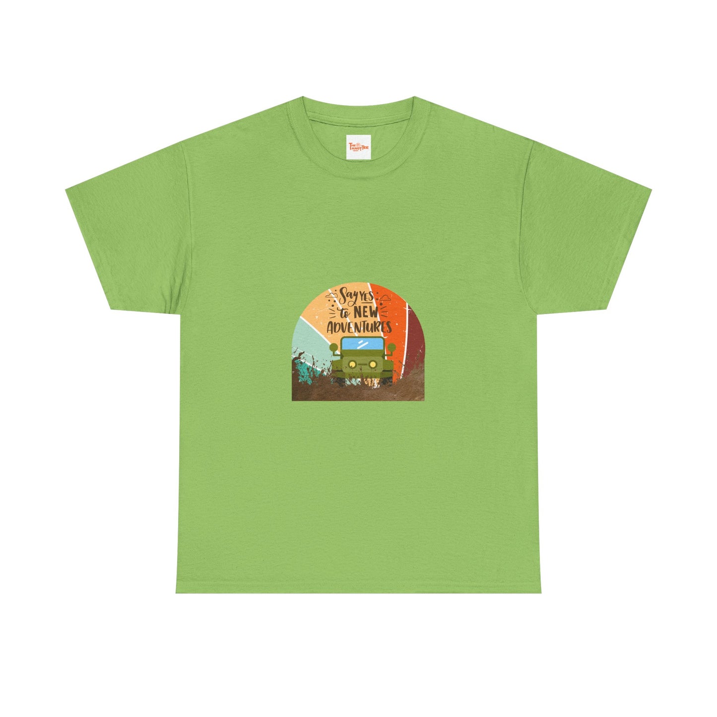 Adventure Tee - Say Yes to Adventure Graphic Jeep Unisex Heavy Cotton Tee