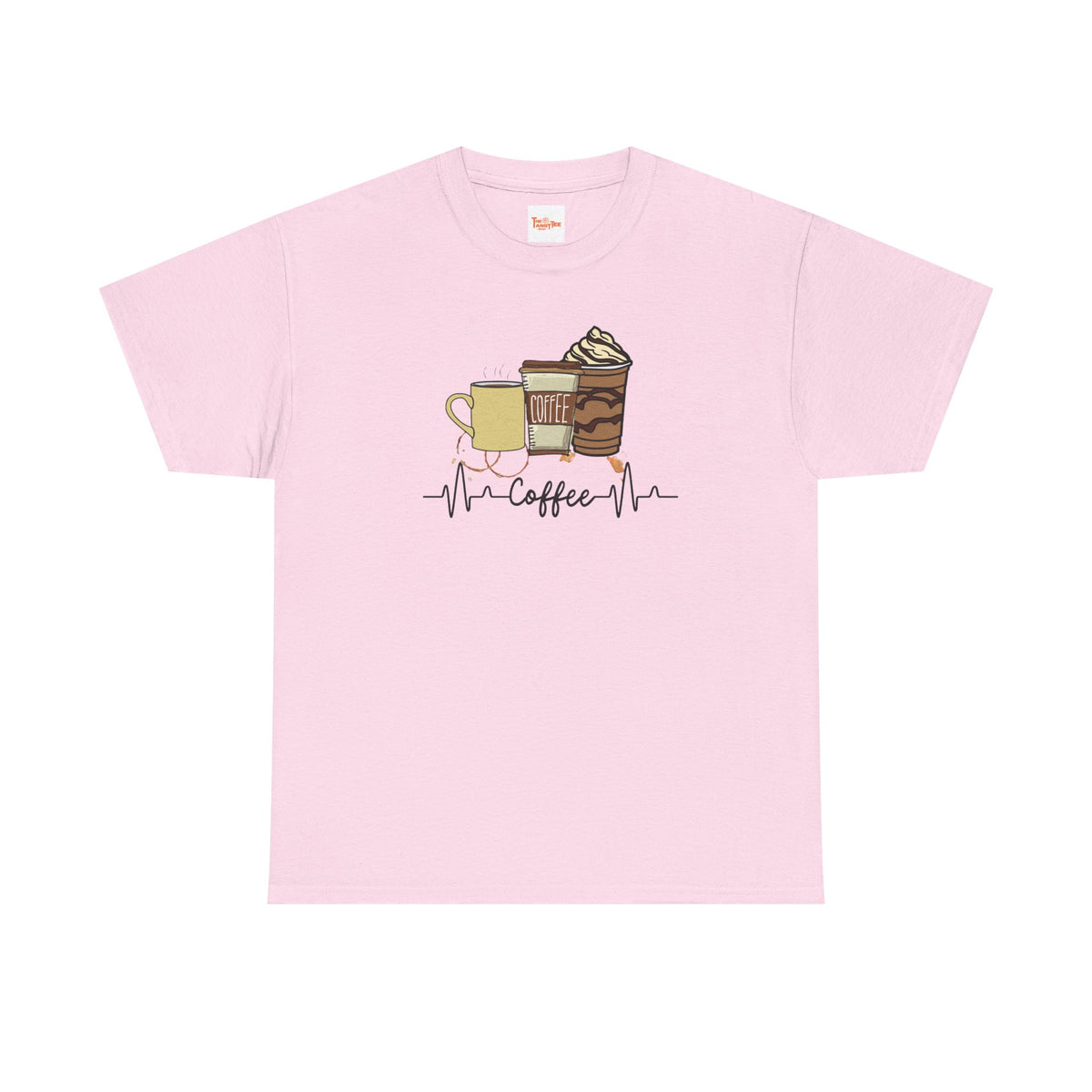 Coffee Stat T-Shirt — Graphic Tee Featuring Three Coffee Drinks