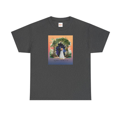 Into the Void Wedding Tee — Couple Under Arch Graphic Shirt