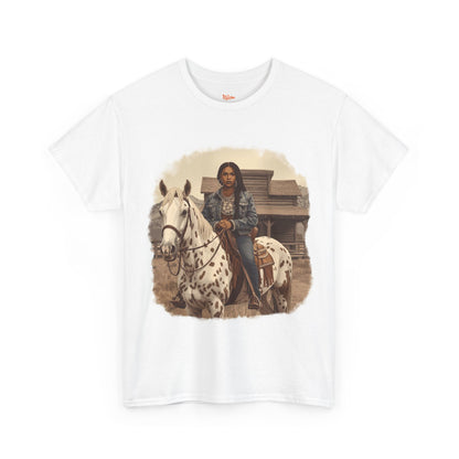 African American Cowgirl on Dapple Gray Horse T-Shirt