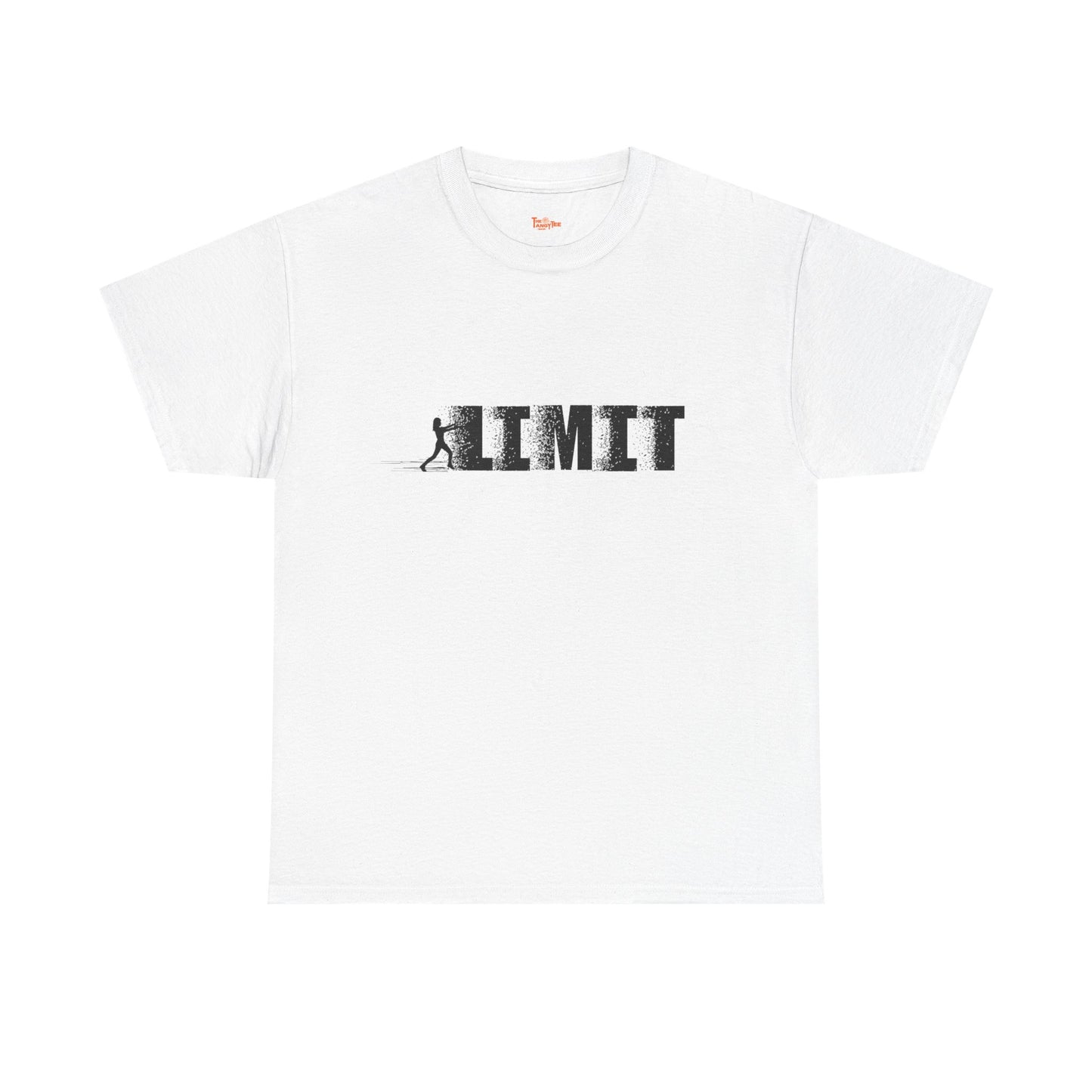 Limit Push Woman Silhouette T-Shirt — Inspirational Fitness Graphic Tee